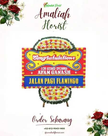Sewa Papan Bunga Selacau